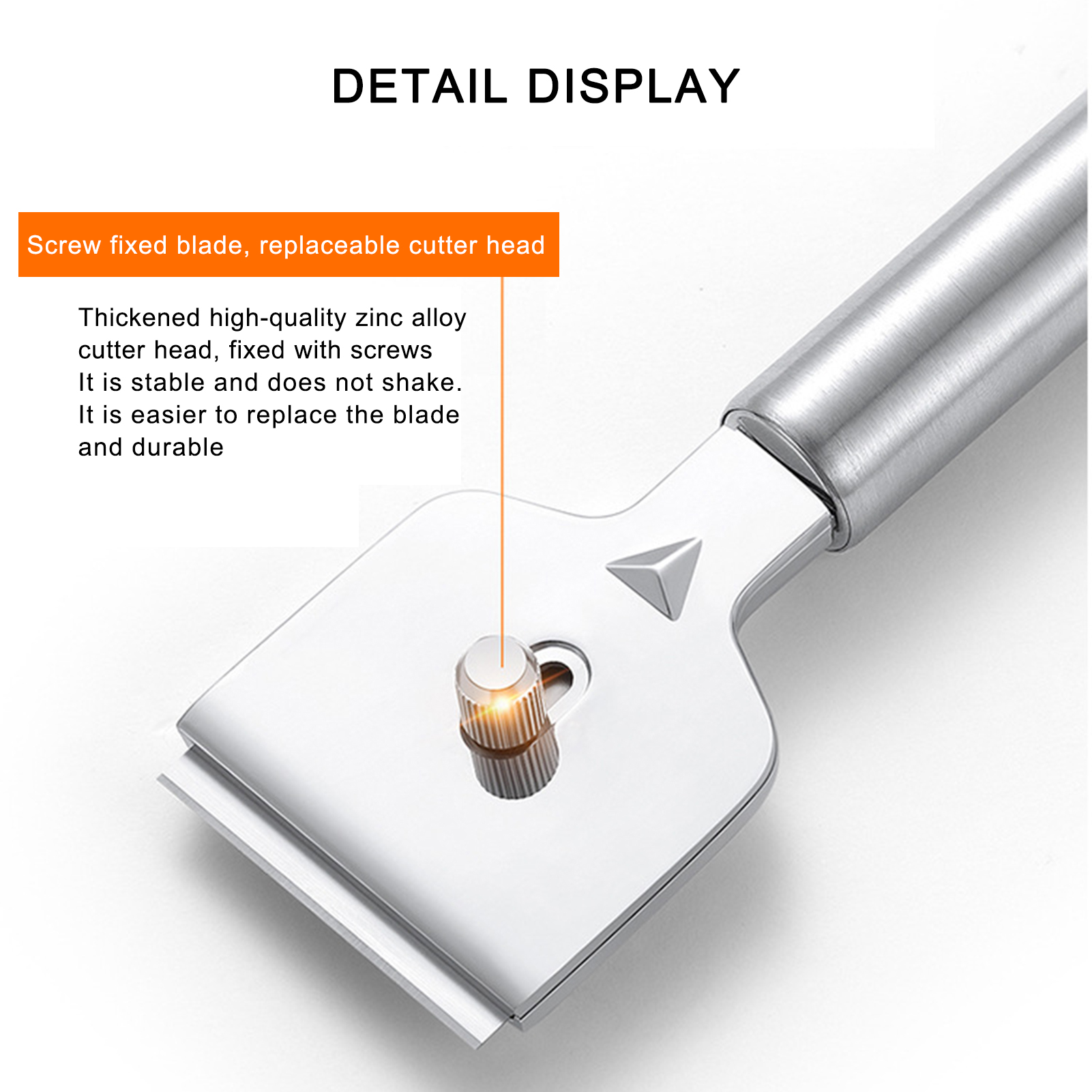 Racletă profesională metalică pentru plite ceramice/inducție - imagine 5