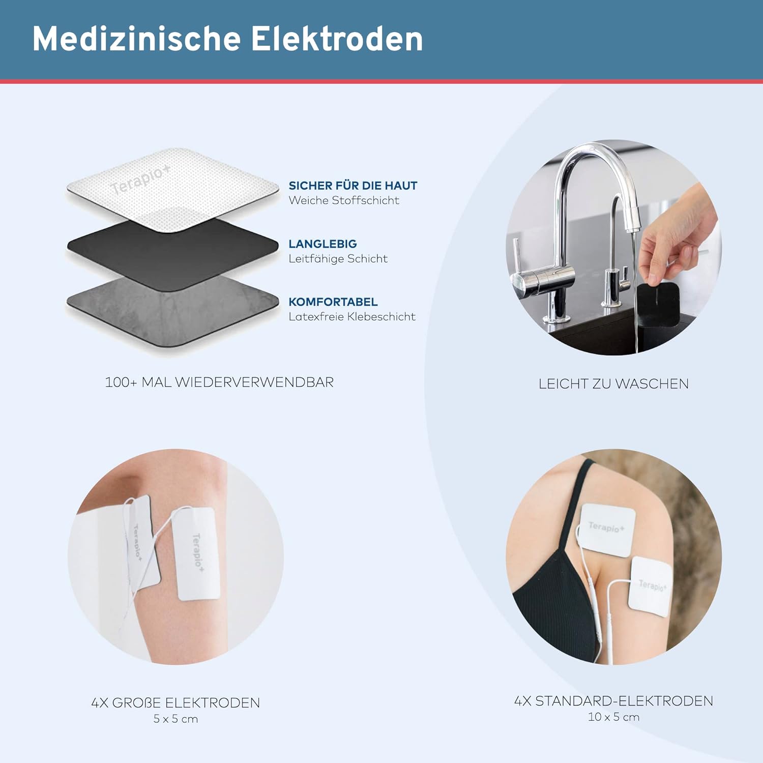 Aparat de electrostimulare musculara Kentro, 4 electrozi, 16 programe, display Led, Alb - imagine 7