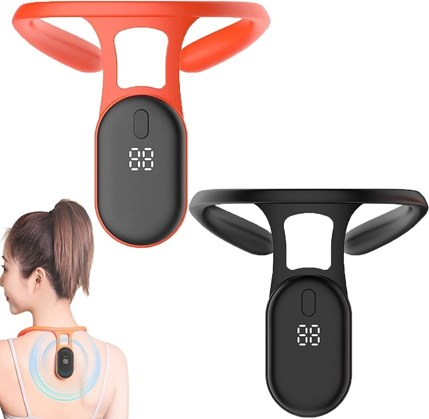 Dispozitiv ultrasunete pentru masaj, corectarea posturii, Negru - imagine 8