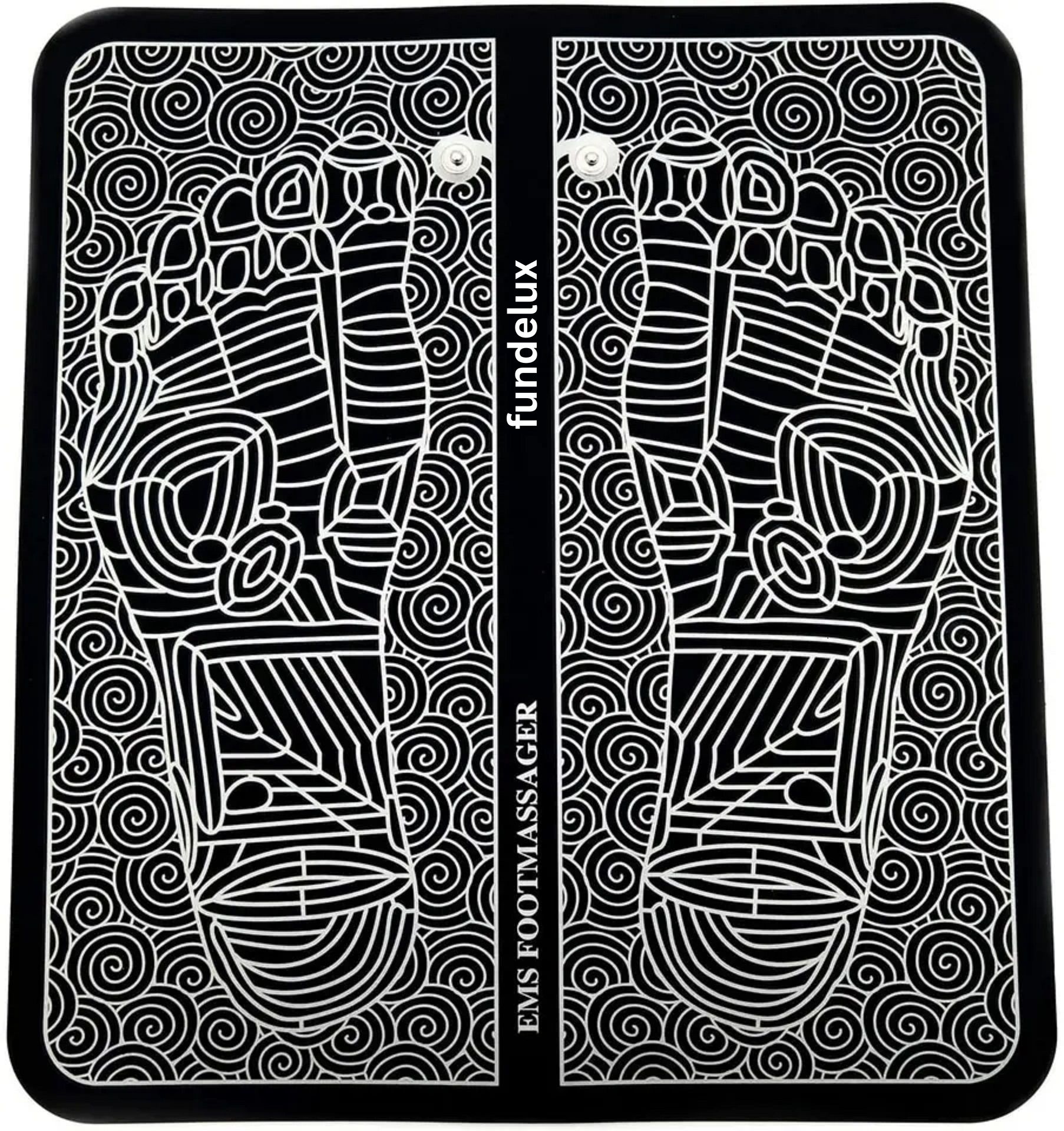 Aparat pentru masajul picioarelor EMS cu electrostimulare pentru imbunatatirea circulatiei, Portabil, USB, Negru