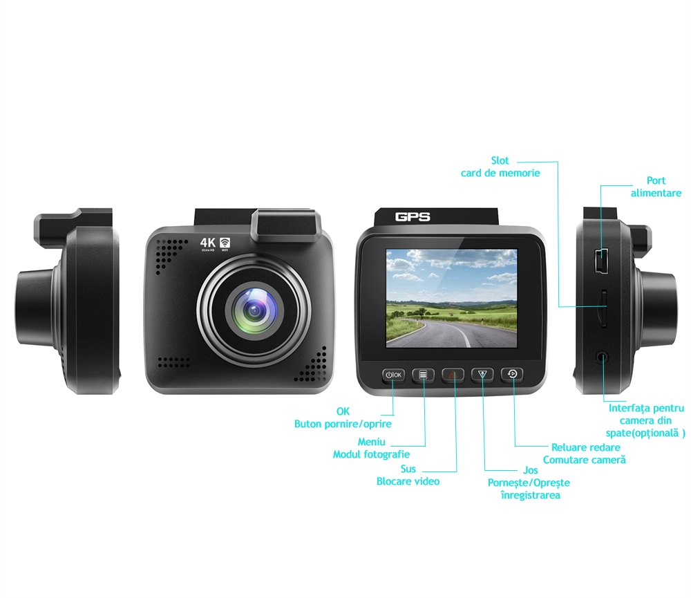 Camera auto de bord și spate - imagine 2